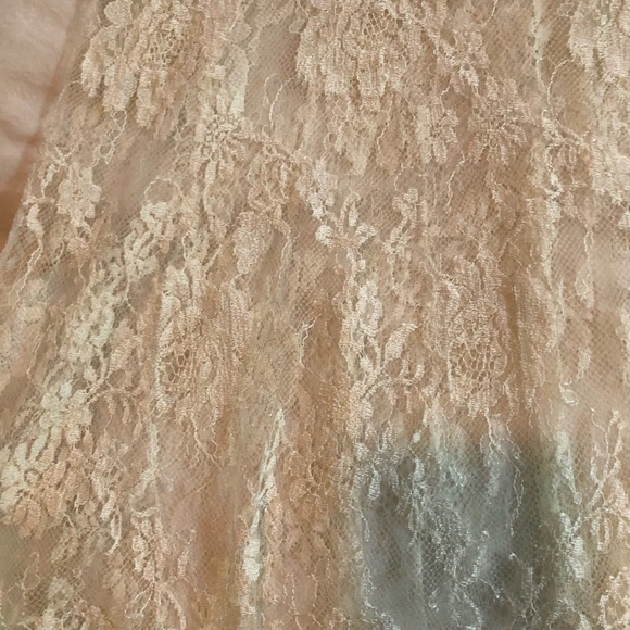 Valentino pink and white lace two toned maxi skirt - Picture 3 of 8